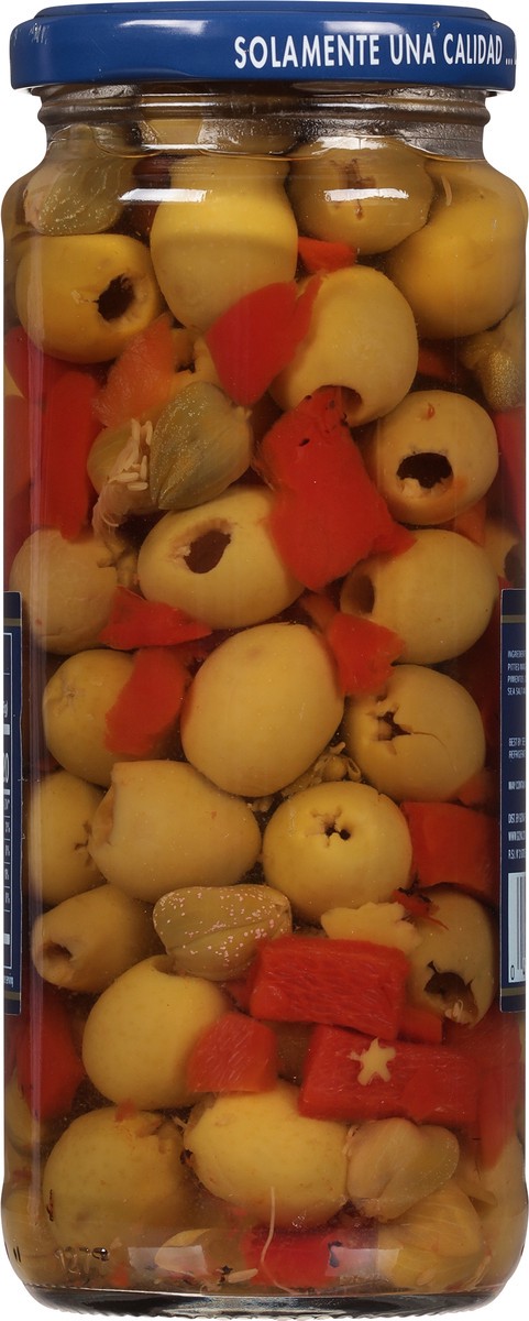 slide 2 of 9, Goya Reduced Sodium Manzanilla Olives Pimientos & Capers Pitted Alcaparrado 7 oz, 7 oz