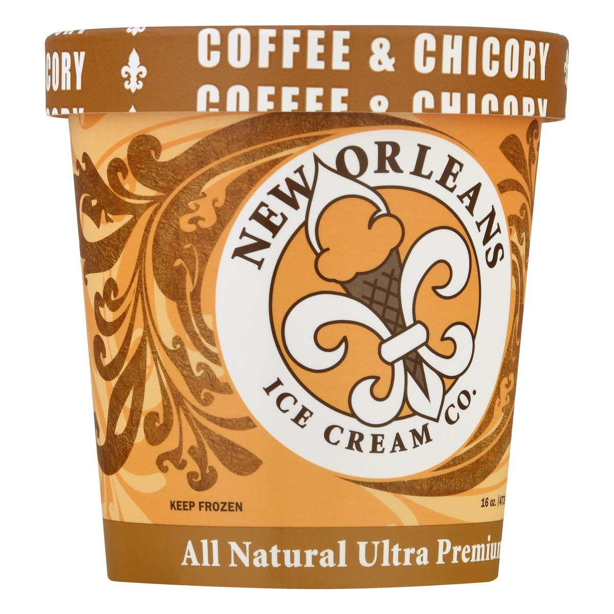 slide 3 of 9, New Orleans Ice Cream Co. Ultra Premium All Natural Coffee Chicory Ice Cream 16.0 oz, 16 oz