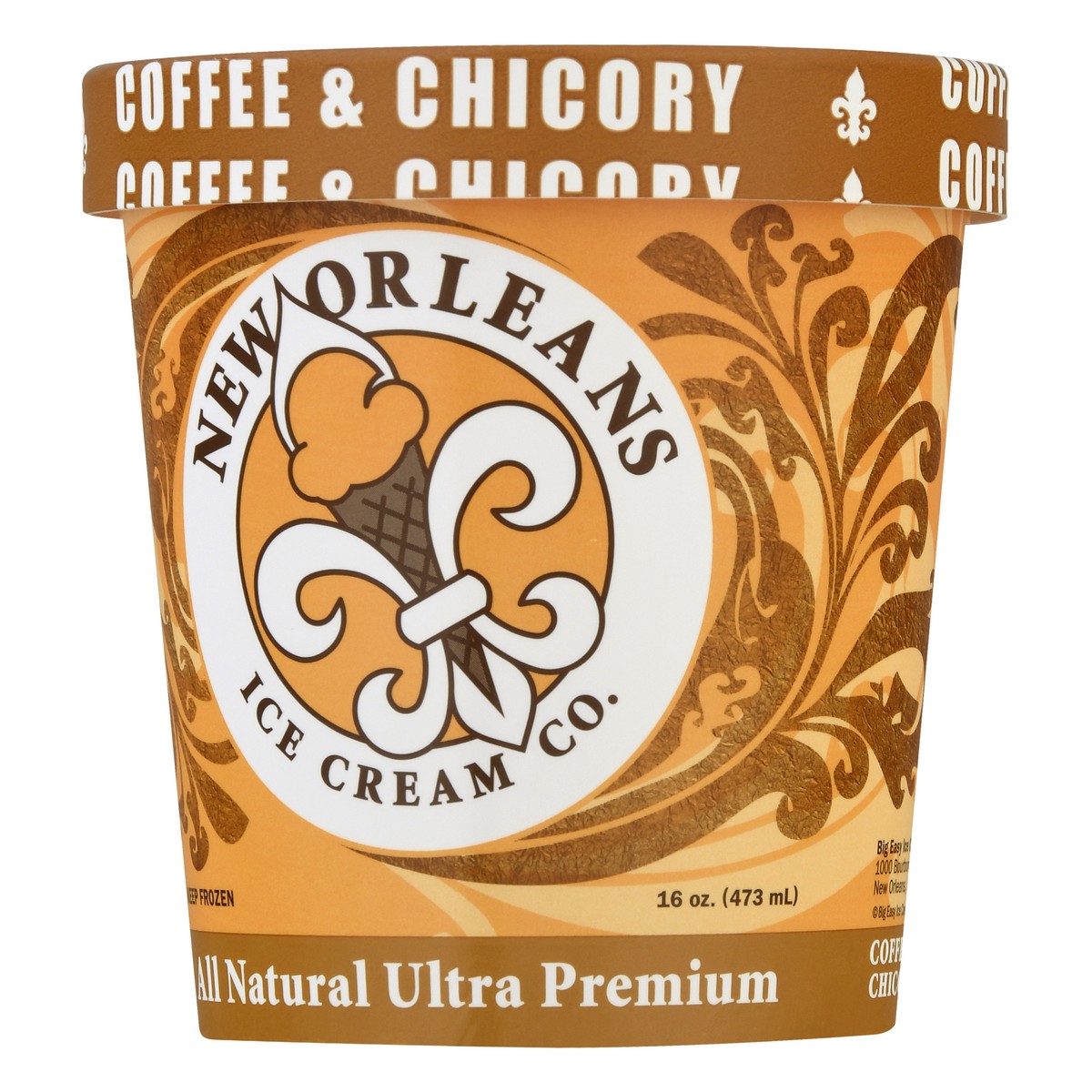 slide 9 of 9, New Orleans Ice Cream Co. Ultra Premium All Natural Coffee Chicory Ice Cream 16.0 oz, 16 oz