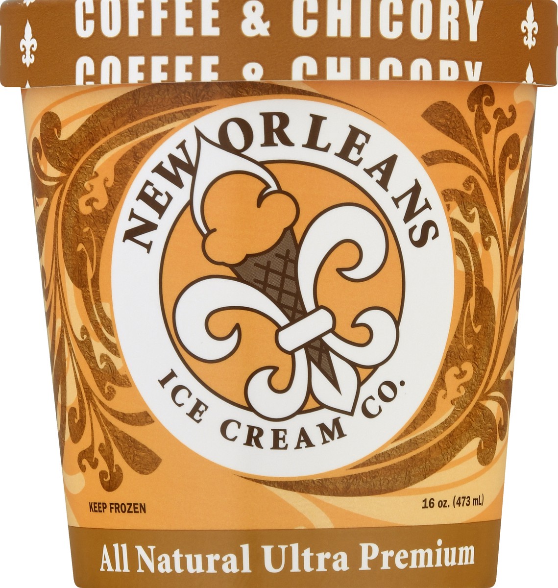 slide 2 of 9, New Orleans Ice Cream Co. Ultra Premium All Natural Coffee Chicory Ice Cream 16.0 oz, 16 oz