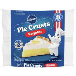 Pillsbury Frozen Pie Crust, Regular, Two 9-Inch Pie Crusts and Pans, 2 Ct, 10 oz