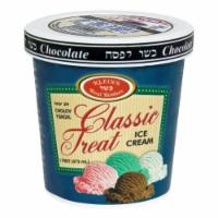 slide 1 of 1, Klein's Classic Kosher Chocolate Ice Cream, 16 oz