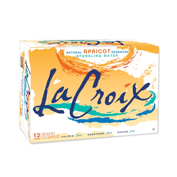 slide 1 of 1, La Croix Natural Sparkling Water Apricot Flavor, 12 ct; 12 oz