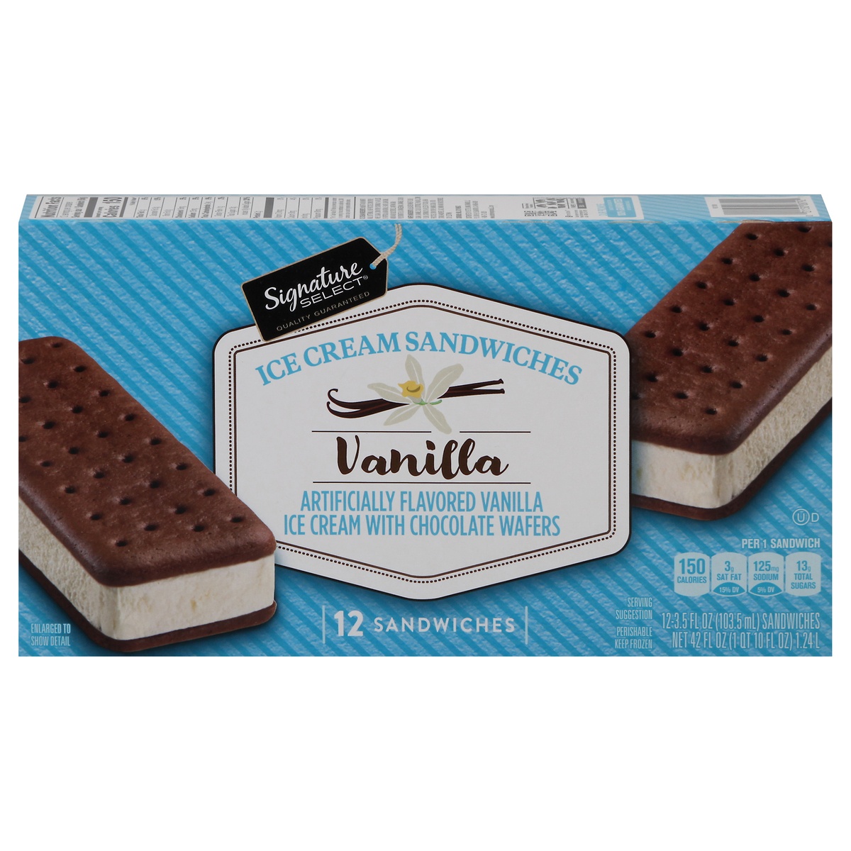 Lucerne Dairy Farms Vanilla Ice Cream Sandwiches 42 fl oz | Shipt