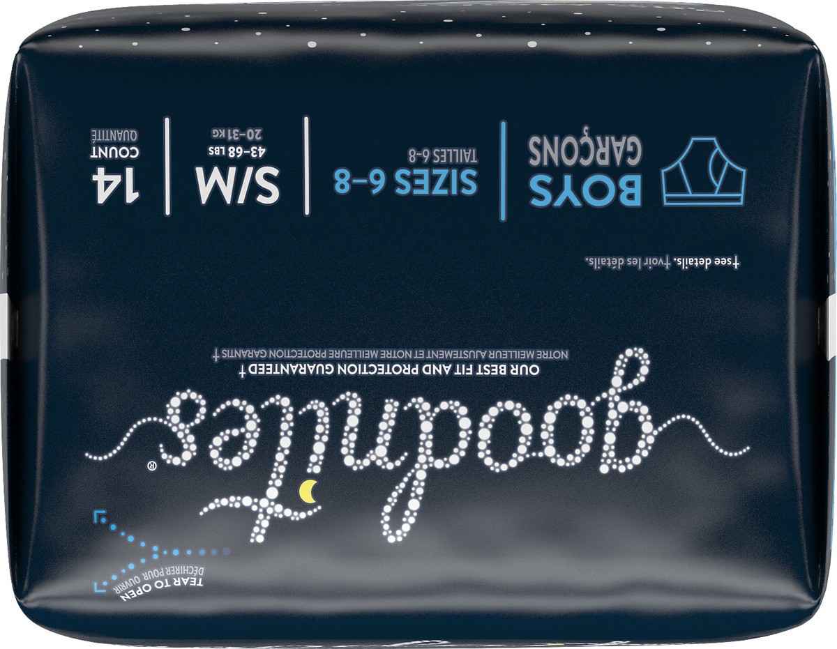 slide 4 of 8, GoodNites Huggies Goodnites Jumbo Boy Small Medium, 14 ct