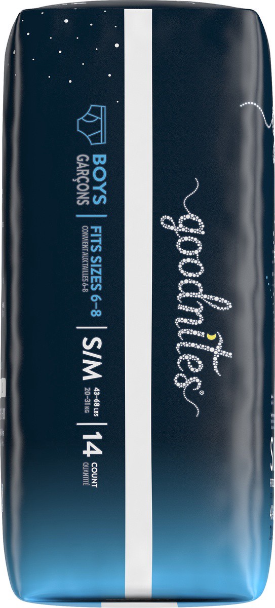slide 2 of 8, GoodNites Huggies Goodnites Jumbo Boy Small Medium, 14 ct