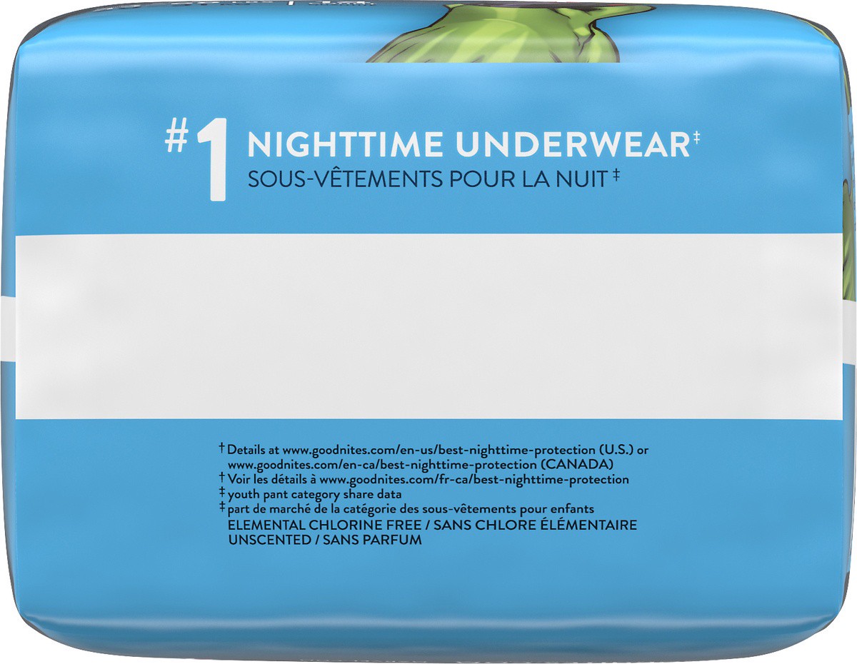 slide 6 of 8, GoodNites Huggies Goodnites Jumbo Boy Small Medium, 14 ct