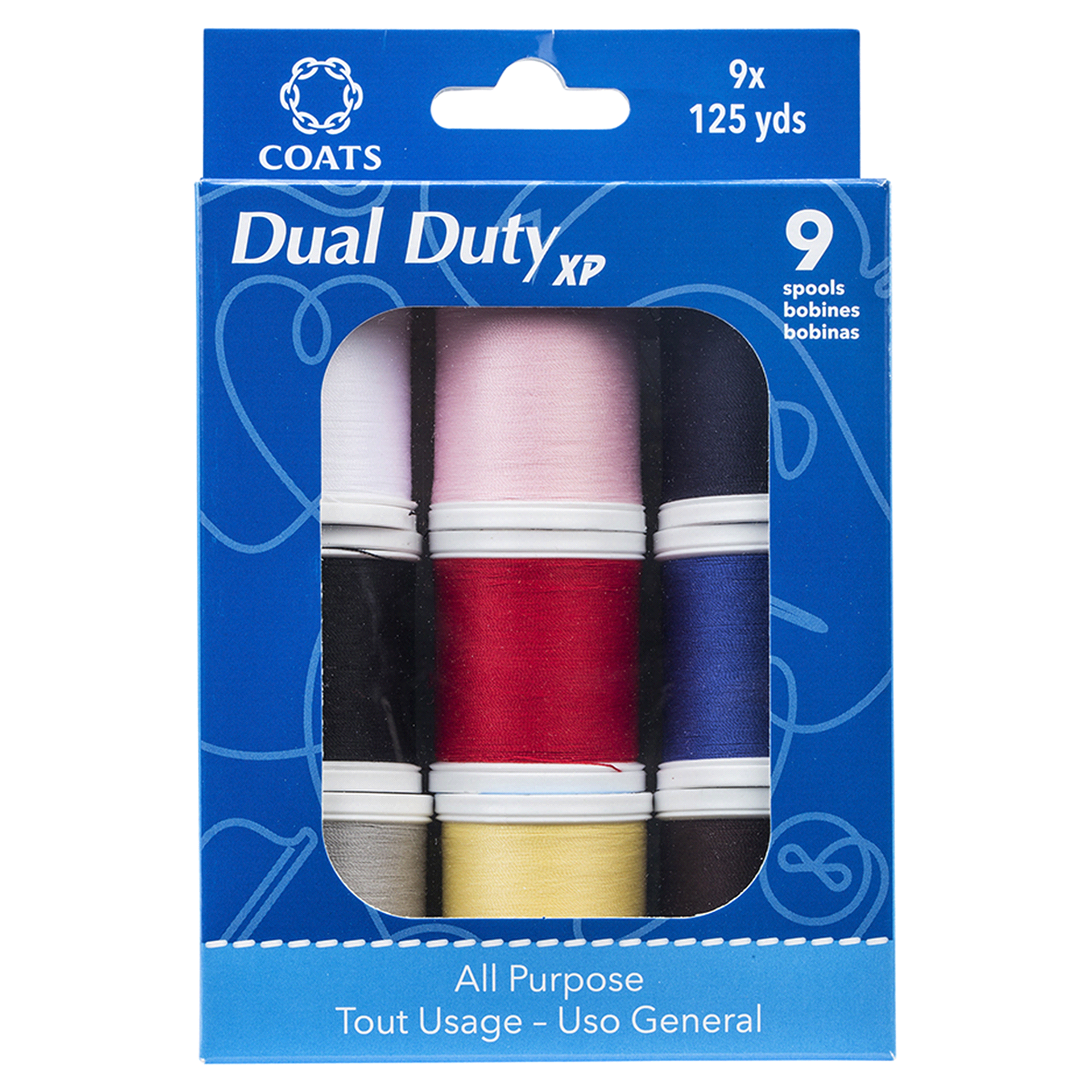 slide 1 of 1, Dual Duty Xp 9 Spool Multi Pack, 9 ct