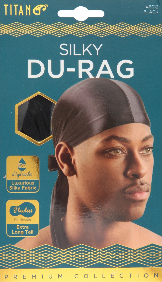 slide 4 of 11, Titan Premium Collection Black Silky Du-Rag 1 ea, 1 ct