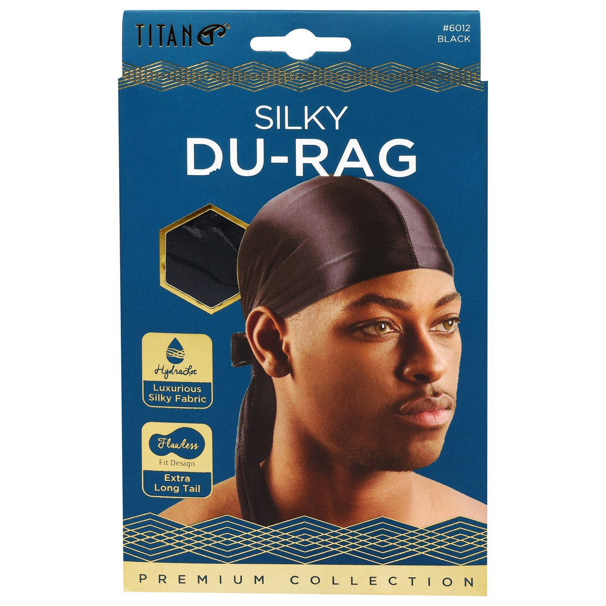 slide 9 of 11, Titan Premium Collection Black Silky Du-Rag 1 ea, 1 ct