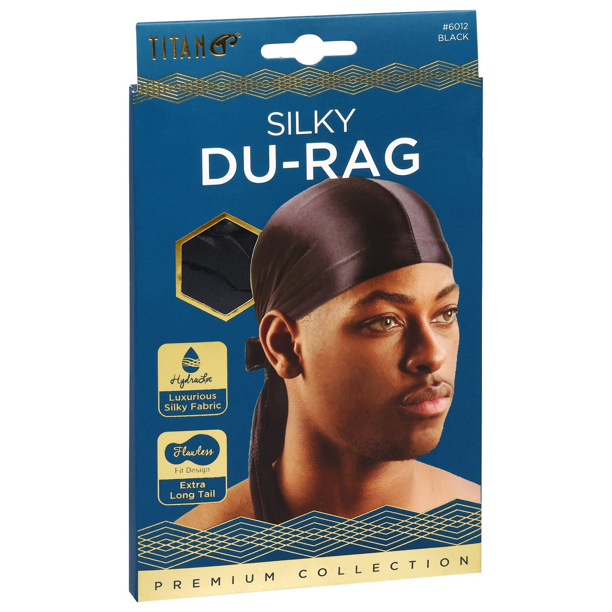 slide 10 of 11, Titan Premium Collection Black Silky Du-Rag 1 ea, 1 ct