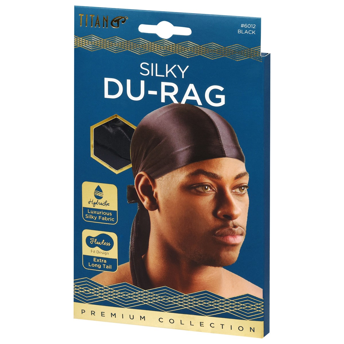 slide 11 of 11, Titan Premium Collection Black Silky Du-Rag 1 ea, 1 ct