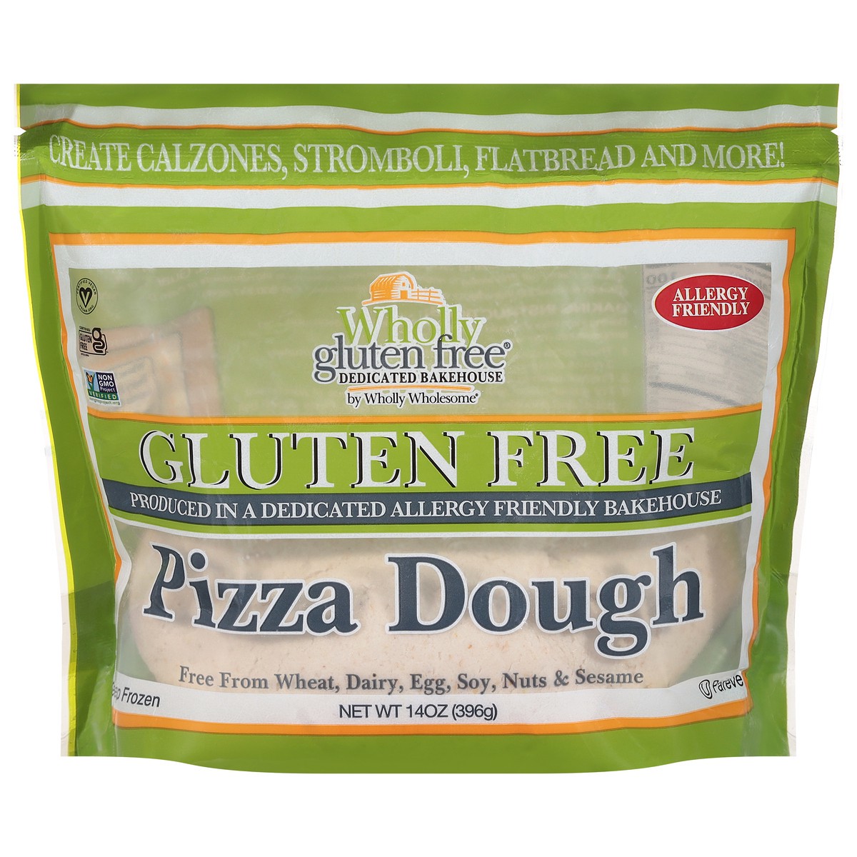 slide 1 of 1, Wholly Gluten Free Gluten Free Pizza Dough 14 oz, 14 oz