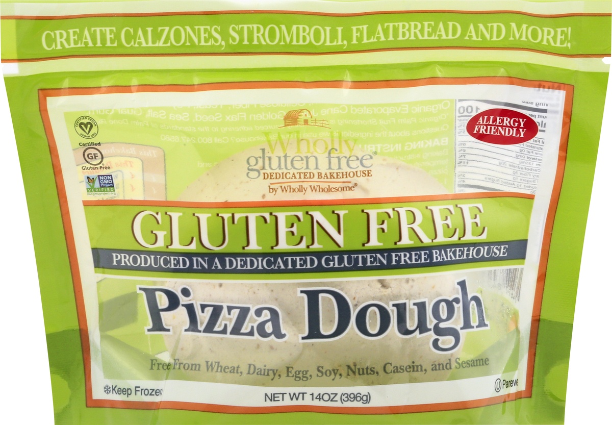 slide 9 of 10, Wholly Wholesome Gluten Free Pizza Dough, 14 oz