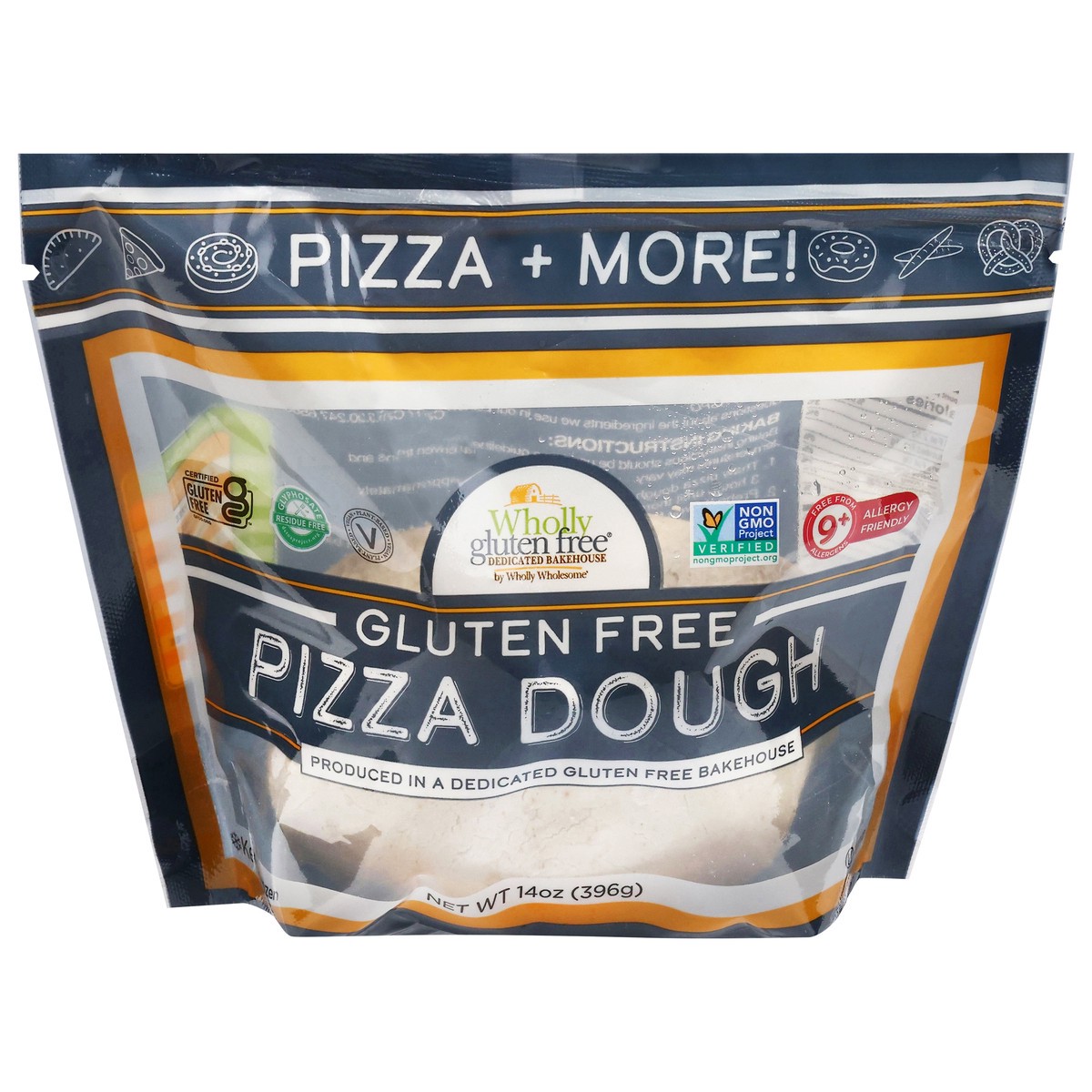 slide 1 of 1, Wholly Gluten Free Gluten Free Pizza Dough 14 oz, 14 oz