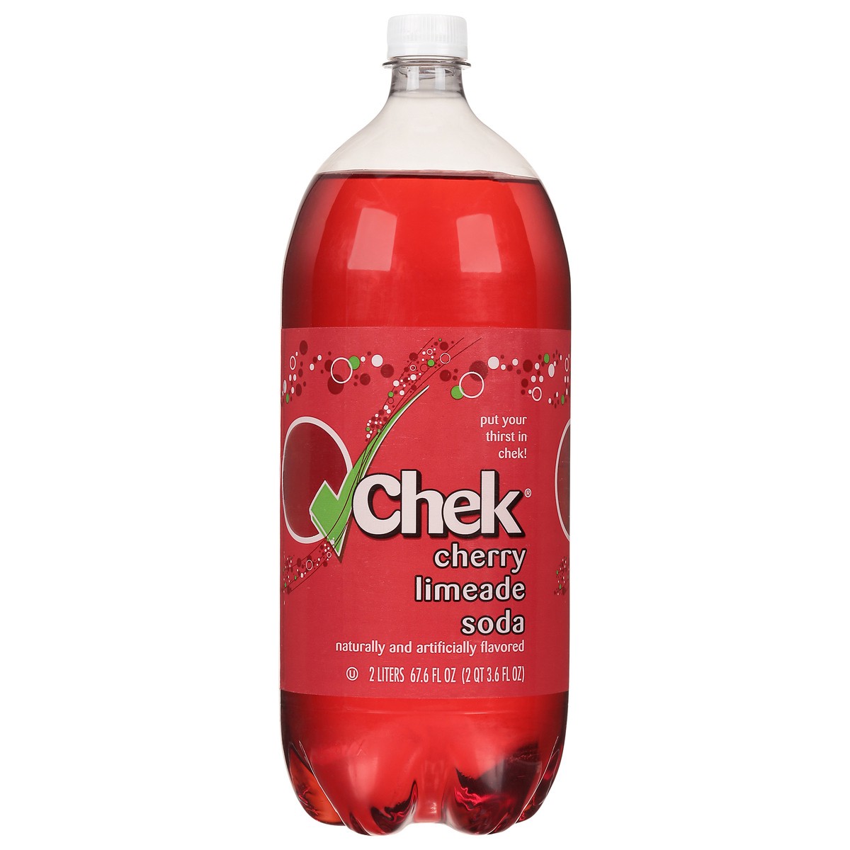 slide 9 of 9, Chek Cherry Limeade - 2 liter, 2 liter