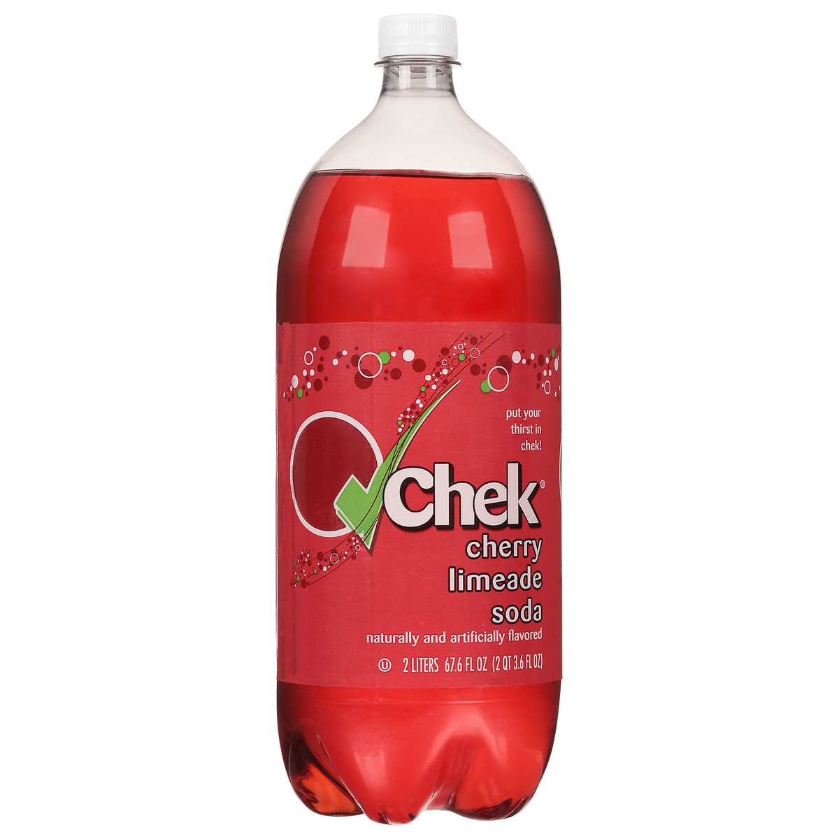 slide 1 of 9, Chek Cherry Limeade - 2 liter, 2 liter