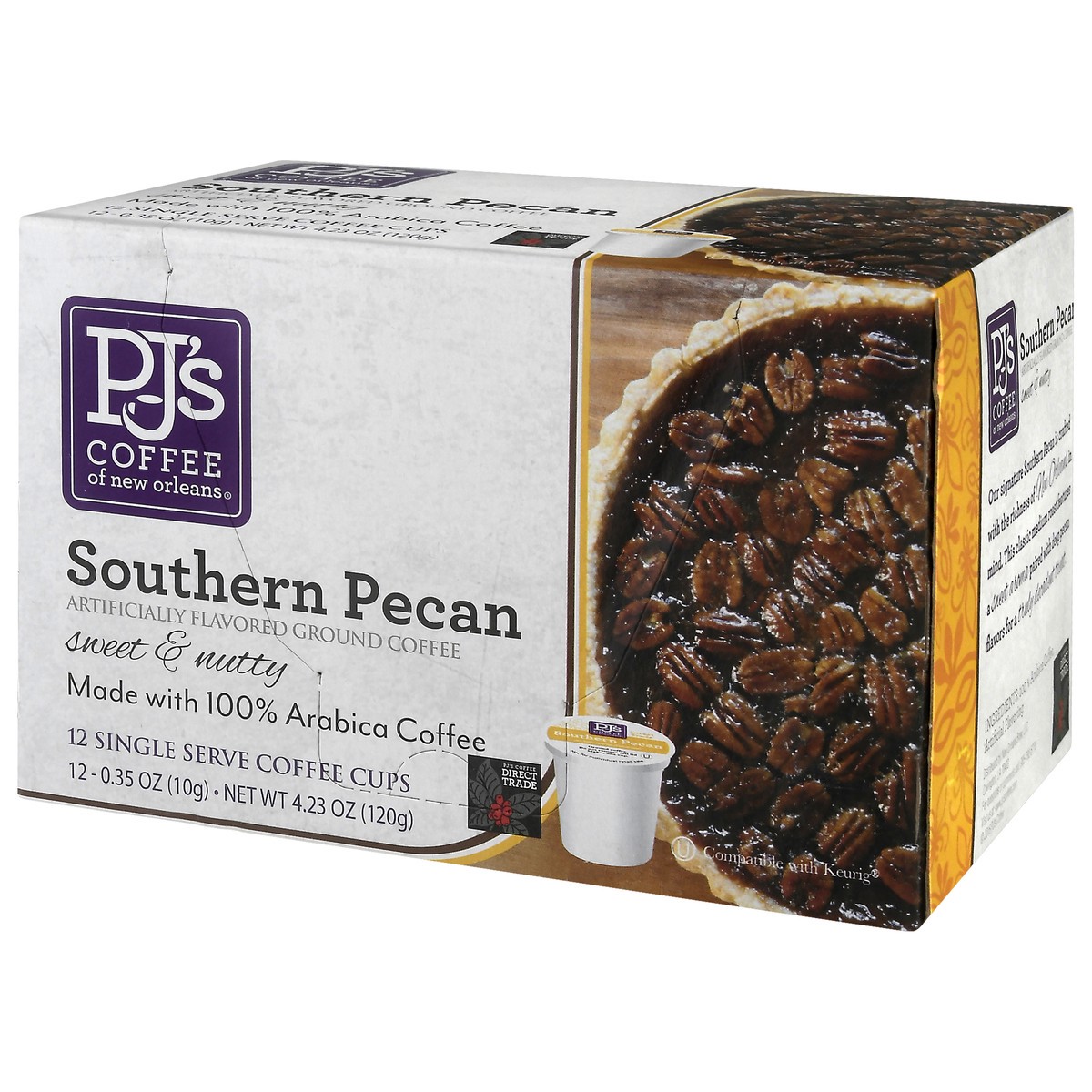slide 2 of 12, PJ's Coffee of New Orleans Ground Southern Pecan Coffee 12 ea, 12 ct