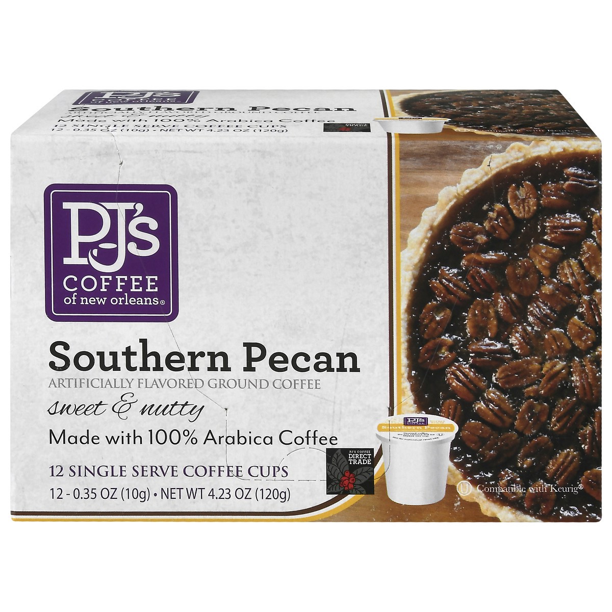 slide 1 of 12, PJ's Coffee of New Orleans Ground Southern Pecan Coffee 12 ea, 12 ct