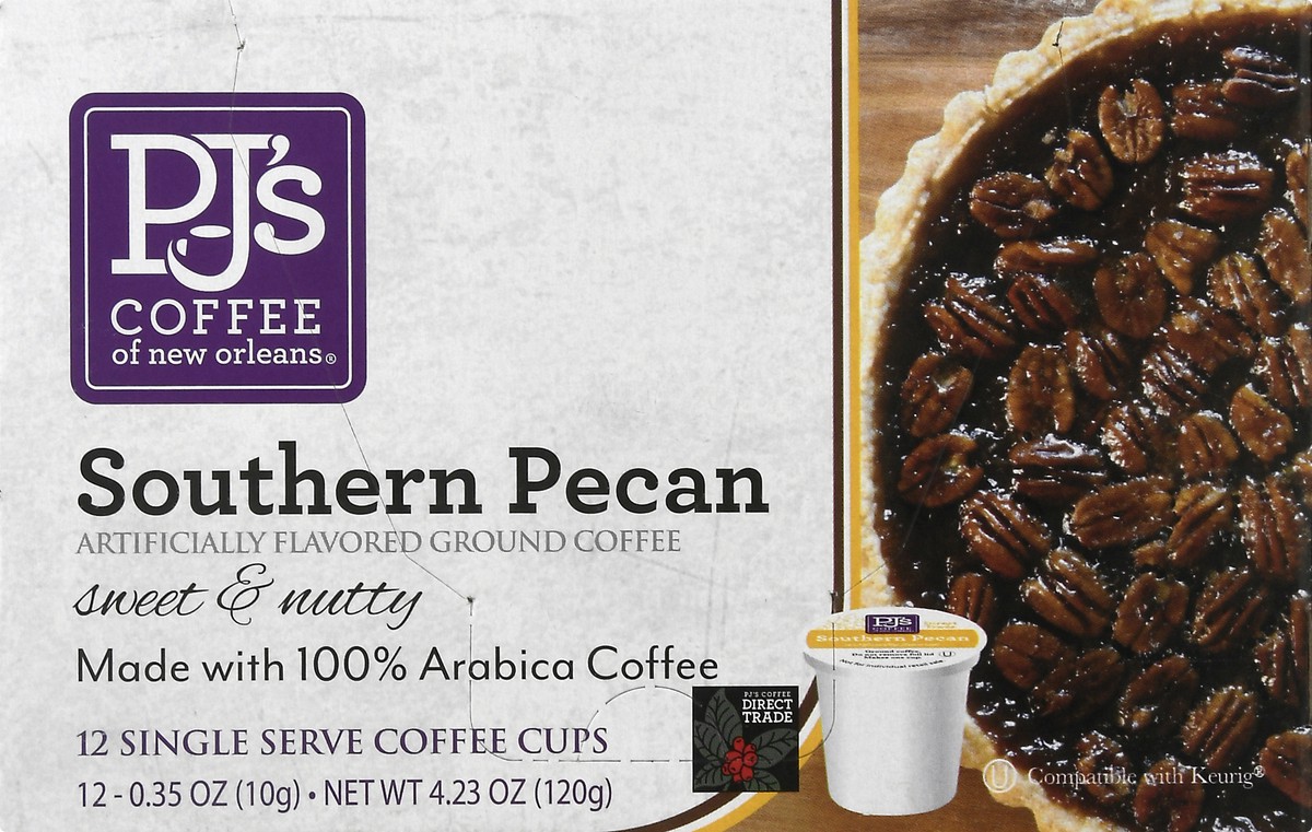 slide 1 of 12, PJ's Coffee of New Orleans Ground Southern Pecan Coffee - 12 ct, 12 ct