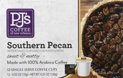 PJ's Coffee of New Orleans Ground Southern Pecan Coffee - 12 ct