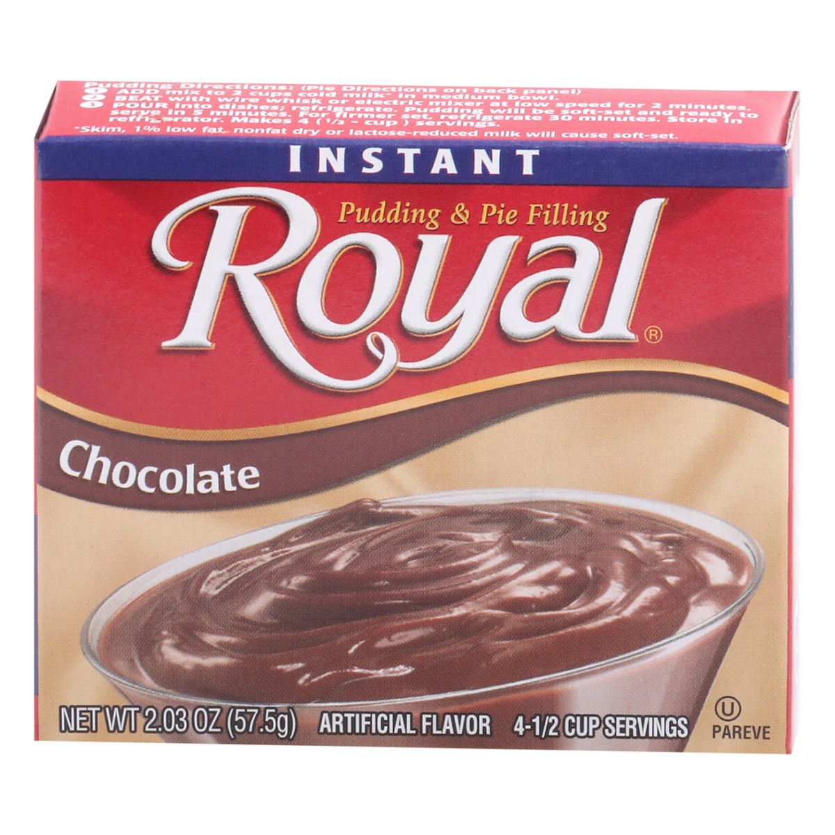 slide 1 of 13, Royal Instant Chocolate Pudding & Pie Filling 2.03 oz, 2.03 oz