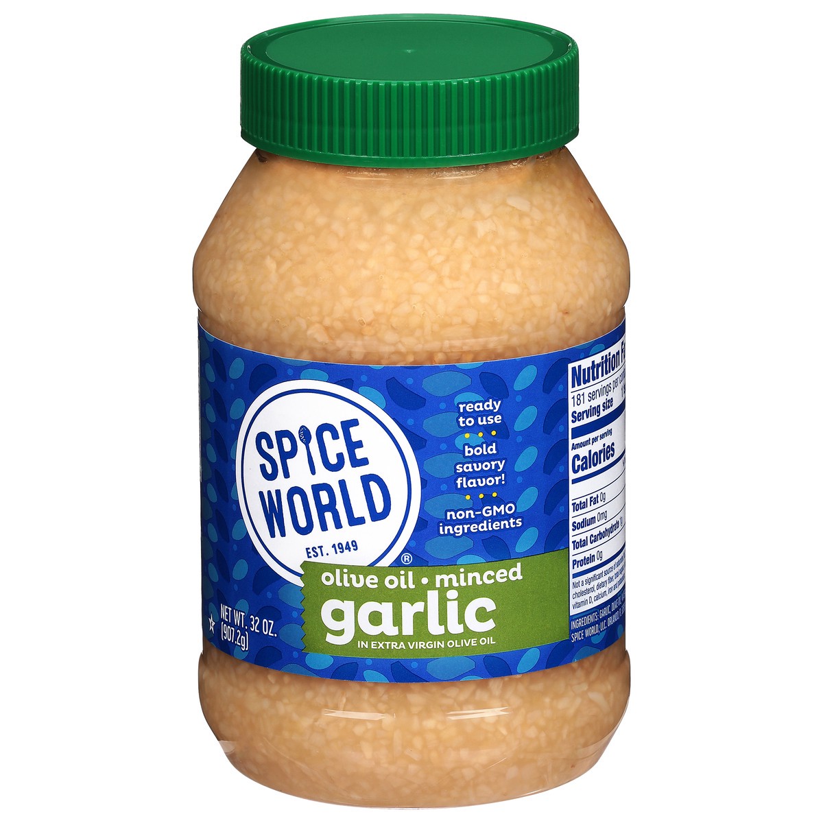 slide 13 of 14, Spice World Minced Garlic in Extra Virgin Olive Oil 32 oz, 32 oz