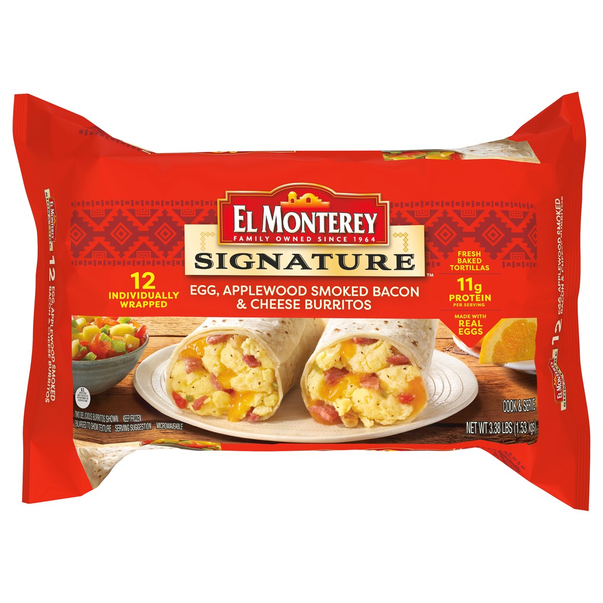 slide 1 of 9, El Monterey Burritos, 12 ct