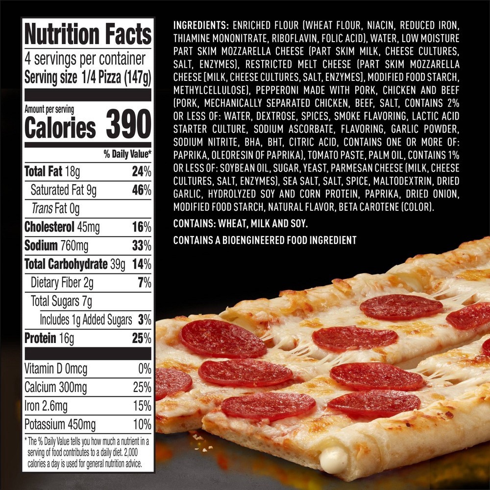 slide 4 of 5, Red Baron Stuffed Crust Pepperoni Frozen Pizza, 20.71 oz