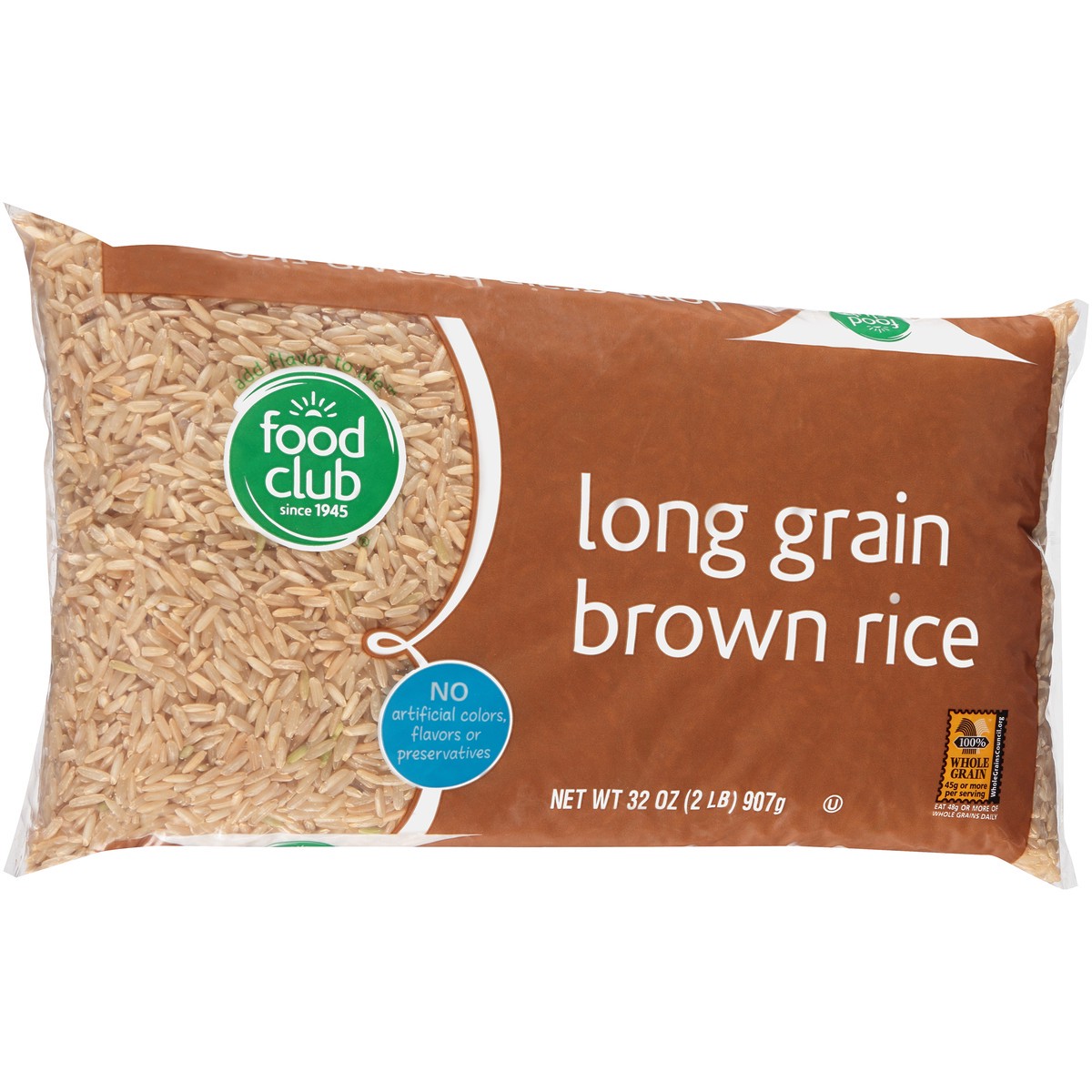 slide 12 of 12, Food Club Long Grain Brown Rice 32 oz, 32 oz