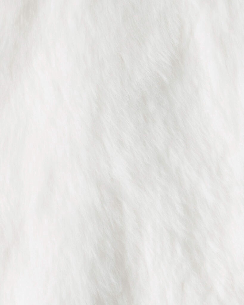 slide 2 of 3, Oshkosh Girls Long-Sleeve Faux Fur Fashion Jacket - White White 8, 1 ct