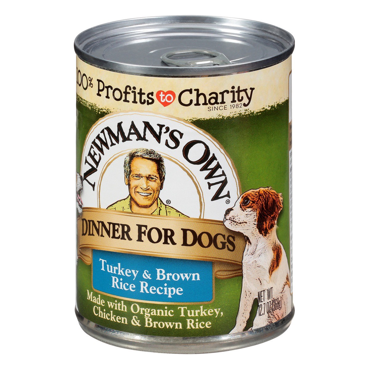 slide 3 of 9, Newman's Own Organic Turkey & Brown Rice Dog Food, 12.7 oz