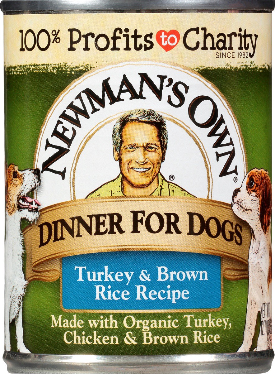 slide 6 of 9, Newman's Own Organic Turkey & Brown Rice Dog Food, 12.7 oz