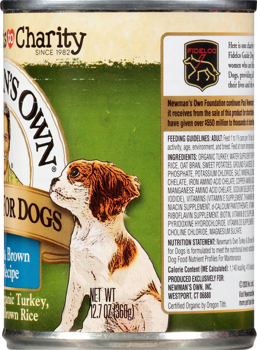 slide 8 of 9, Newman's Own Organic Turkey & Brown Rice Dog Food, 12.7 oz