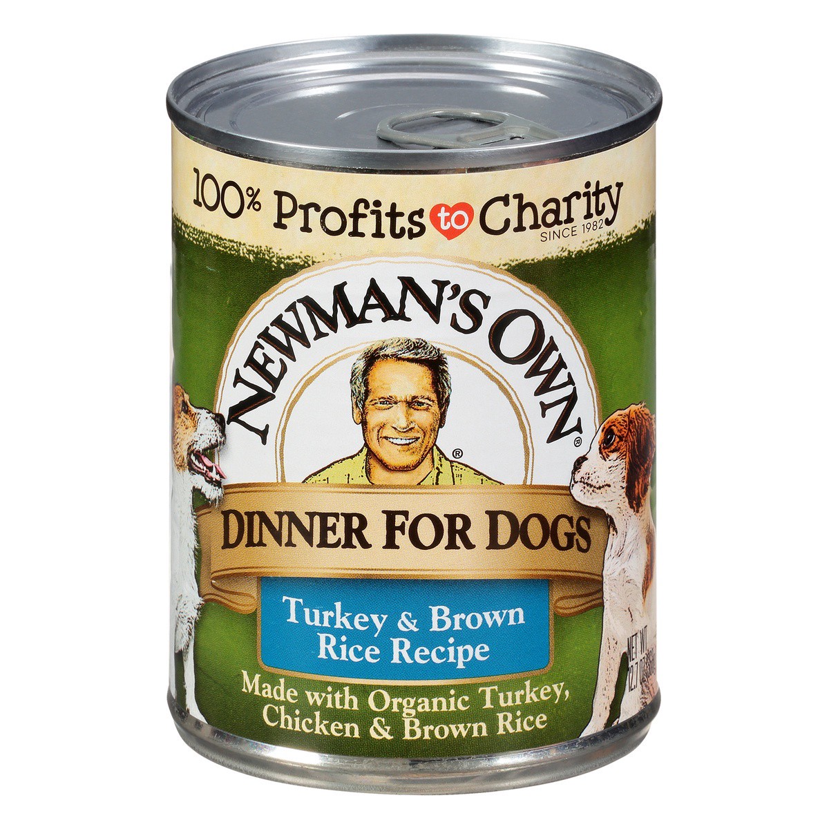 slide 1 of 9, Newman's Own Organic Turkey & Brown Rice Dog Food, 12.7 oz