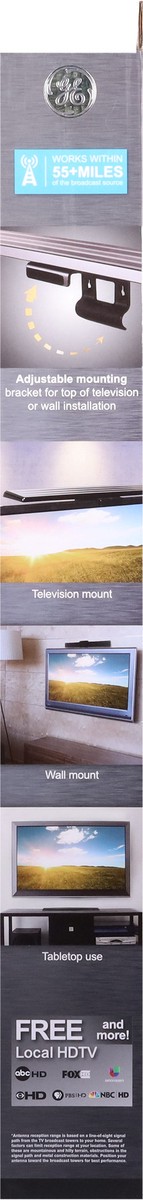 slide 9 of 9, GE Ultra Pro Amplified Hover HD Indoor Antenna 1 ea, 1 ct