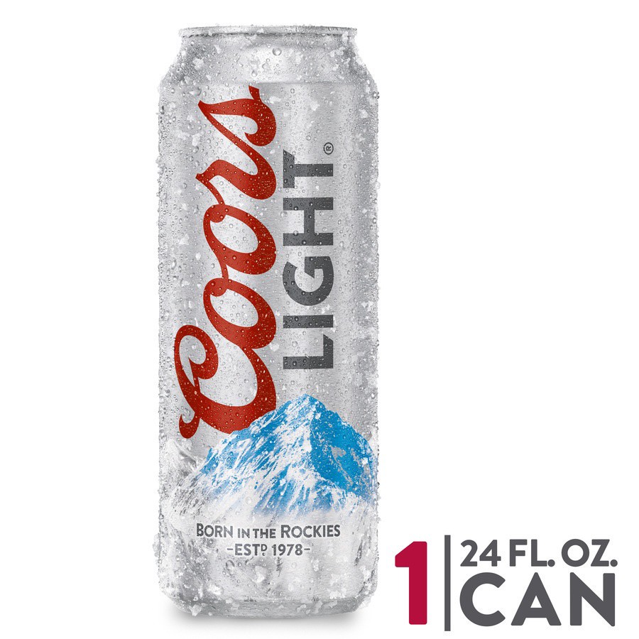 slide 2 of 3, Coors Light American-Style Light Lager Beer, 24 fl oz