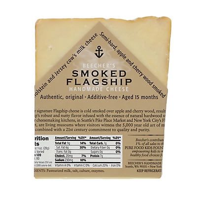 slide 1 of 1, Beecher's Smoked Flagship Handmade Cheese, per lb