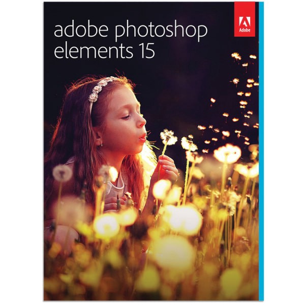 slide 2 of 2, Adobe® Photoshop® Elements 15, For PC/Mac®, Product Key, 1 ct
