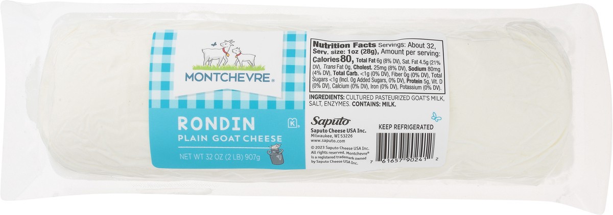 slide 8 of 13, Montchevre Rondin Plain Goat Cheese 32 oz, 32 oz