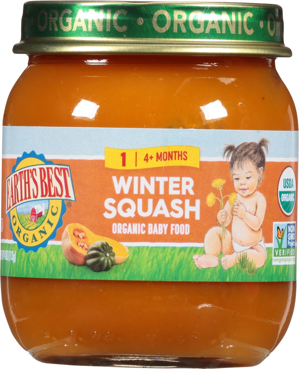 slide 8 of 14, Earth's Best 1 (4+ Months) Winter Squash Baby Food 4 oz, 4 oz