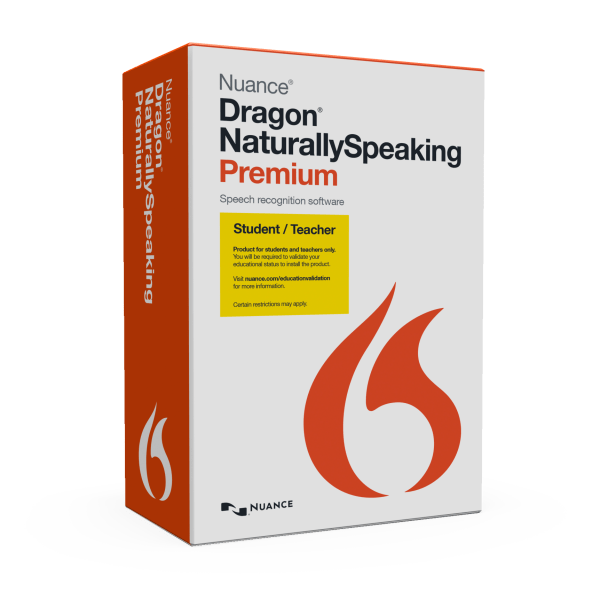 slide 3 of 3, Nuance Dragon NaturallySpeaking Premium Student & Teacher Edition - (v. 13) - box pack - 1 user - academic, Consignment - Win, 1 ct