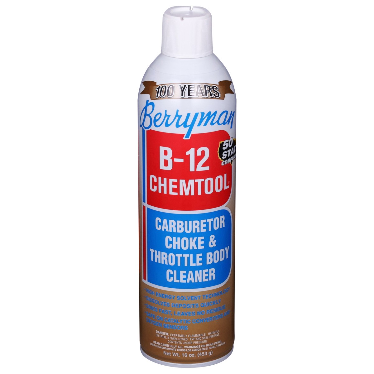 slide 1 of 11, Berryman B-12 Chemtool Carburetor Choke & Throttle Body Cleaner 16 oz, 16 oz