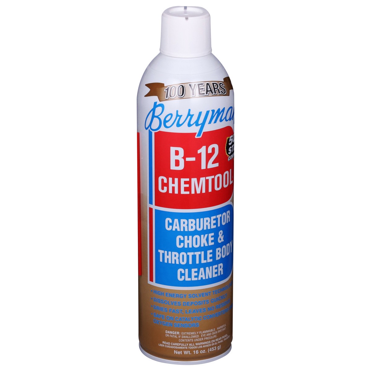 slide 7 of 11, Berryman B-12 Chemtool Carburetor Choke & Throttle Body Cleaner 16 oz, 16 oz