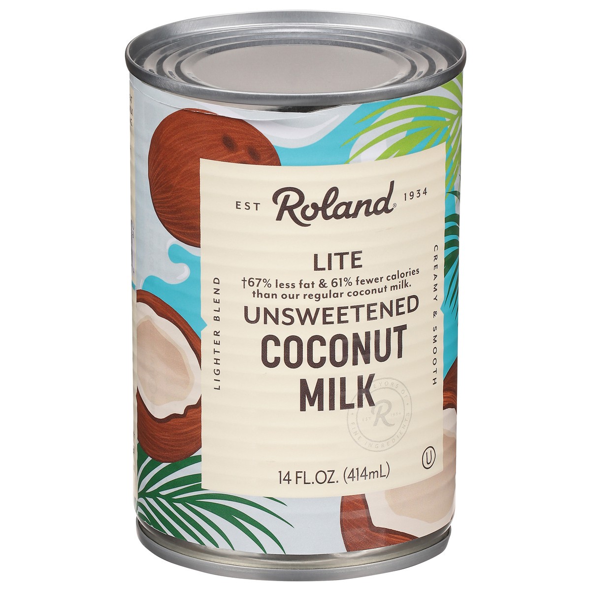 slide 3 of 9, Roland Lite Coconut Milk, 14 oz