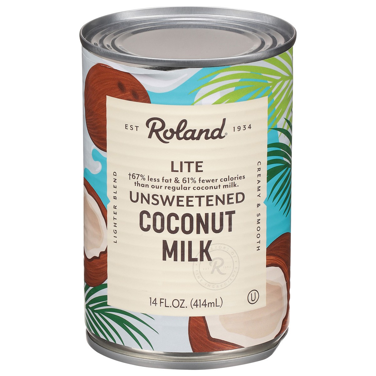 slide 1 of 9, Roland Lite Coconut Milk, 14 oz