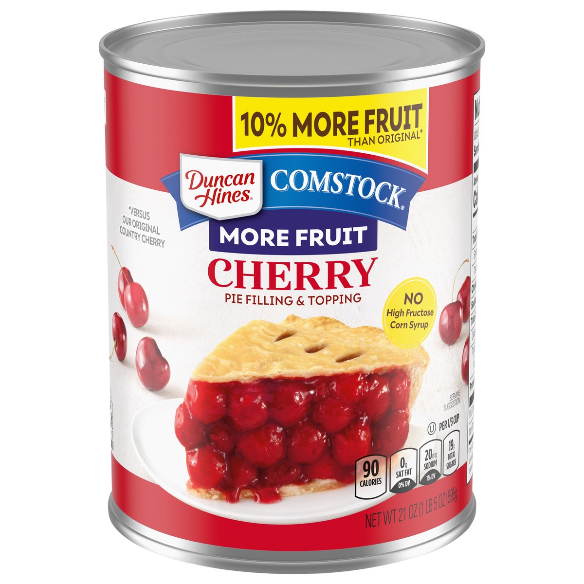 slide 1 of 5, Duncan Hines Comstock Original Country Cherry Pie Filling & Topping - 21 Oz, 21 oz