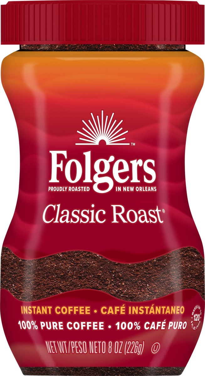 slide 10 of 11, Folgers Instant Coffee - 8 oz, 8 oz