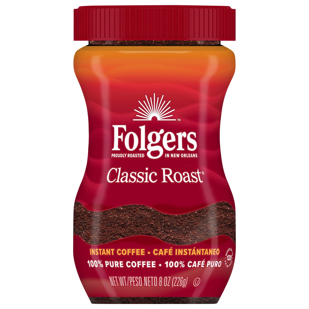 slide 4 of 11, Folgers Instant Coffee - 8 oz, 8 oz