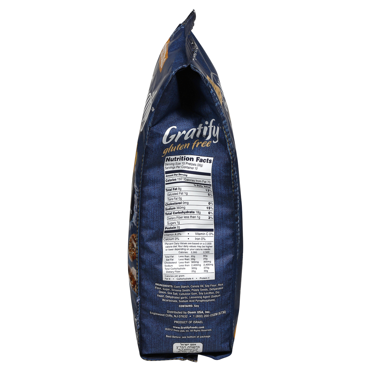 slide 6 of 6, Gratify Gluten Free Everything Pretzel Thins, 10.5 oz